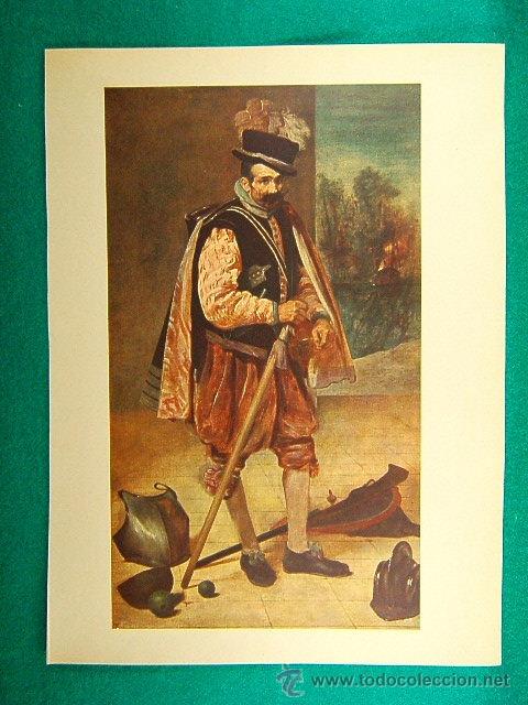 Fotograf&iacute;a antigua: RETRATO DEL BUFON DON JUAN DE AUSTRIA-DIEGO VELAZQUEZ-MUSEO DEL PRADO-31X23 CM-2-9-A&Ntilde;O 1935.........