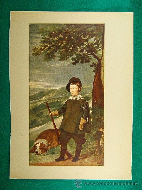 Fotograf&iacute;a antigua: RETRATO DEL INFANTE DON BALTASAR CARLOS-DIEGO VELAZQUEZ-MUSEO DEL PRADO-31X23 CM-2-12-A&Ntilde;O 1935......