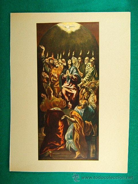 Fotograf&iacute;a antigua: LA VENIDA DEL ESPIRITU SANTO-DOMENICO THEOTOKOPULI EL GRECO-MUSEO DEL PRADO-31X23 CM-2-28-A&Ntilde;O 1935..