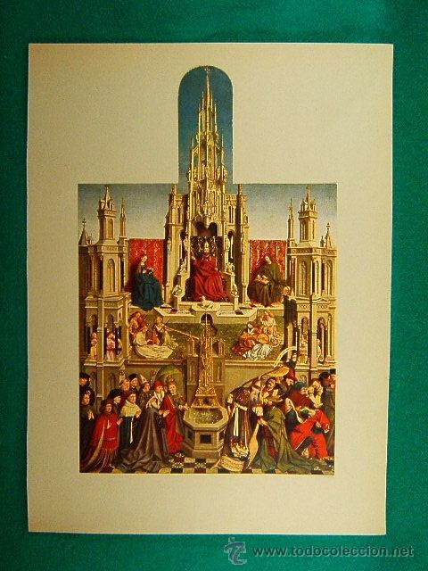 Fotograf&iacute;a antigua: LA FUENTE DE LA VIDA-JAN JOHANNES VAN EYCK-MAASEIT-?-MUSEO DEL PRADO-31X23 CM-2-29-A&Ntilde;O 1935.........