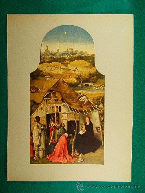 Fotograf&iacute;a antigua: LA ADORACION DE LOS REYES-HIERONYMUS BOSCH VAN AEKEN EL BOSCO-MUSEO DEL PRADO-31X23 CM-2-32-A&Ntilde;O 1935
