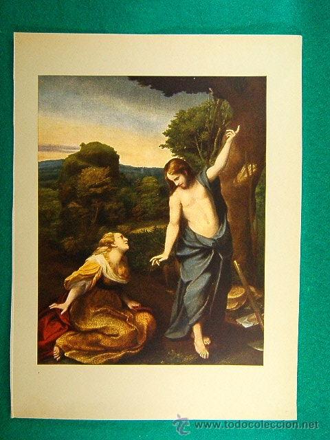 Fotograf&iacute;a antigua: NOLI ME TANGERE-ANTONIO ALLEGRI DA CORREGGIO-MANIERISMO-MUSEO DEL PRADO-31X23 CM-2-35-A&Ntilde;O 1935......