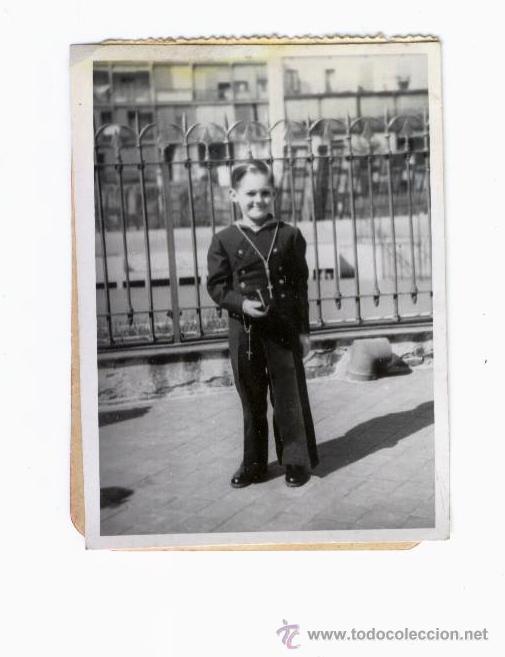 Antique Photography: NI&Ntilde;O VESTIDO DE COMUNI&Oacute;N - a&ntilde;os 60
