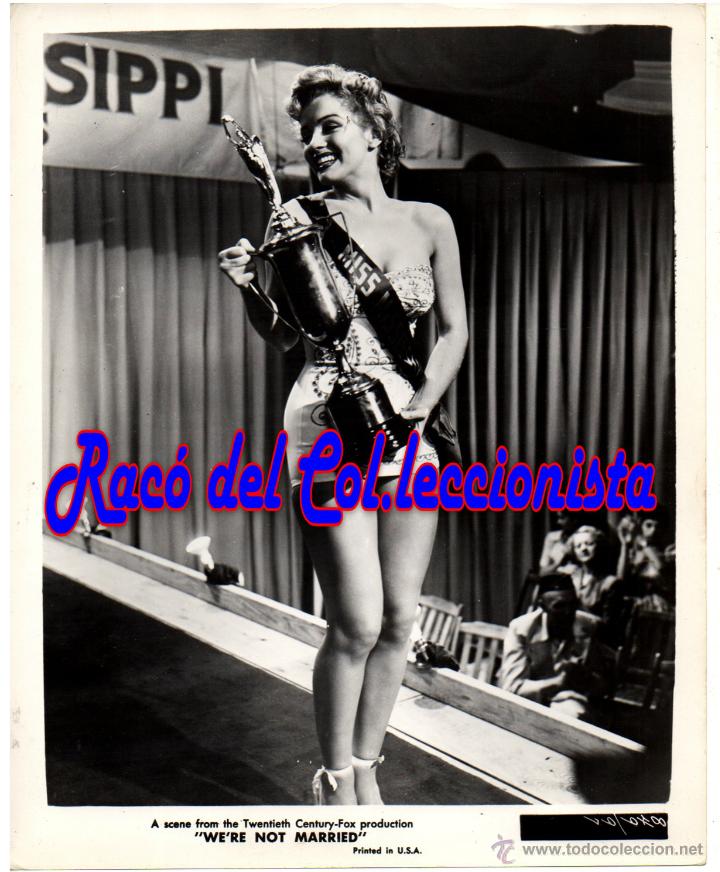 Fotograf&iacute;a antigua: FOTOGRAF&Iacute;A ORIGINAL  MARILYN MONROE. WE'RE NOT MARRIED. PRINTED IN U.S.A.  A&Ntilde;O: 1952