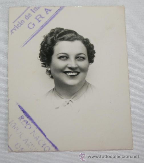 Fotograf&iacute;a antigua: FOTOGRAFIA ARTISTICA ANTIGUA - MUJER - A&Ntilde;OS 20-30 - SELLOS GRANADA Y RED NACIONAL DE FERROCARRILES