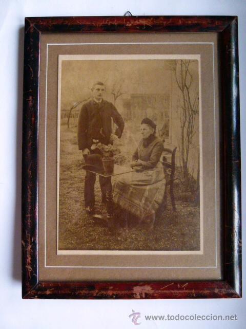 Fotograf&iacute;a antigua: Antigua fotografia enmarcada