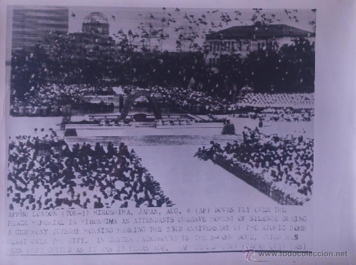 Fotograf&iacute;a antigua: Fotograf&iacute;a ORIGINAL Agencia EUROPA PRESS - 23 ANIVERSARIO DE HIROSHIMA - 1968