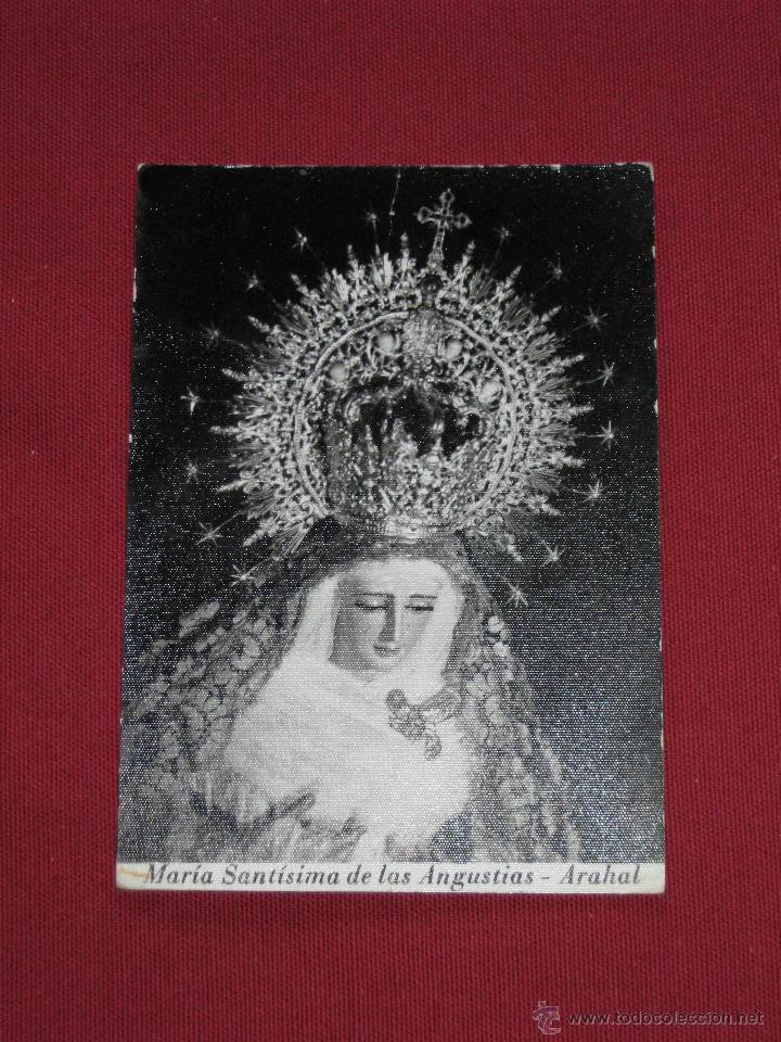 Fotograf&iacute;a antigua: ANTIGUA FOTOGRAFIA DE LA VIRGEN DE LAS ANGUSTIAS DEL ARAHAL - SEMANA SANTA