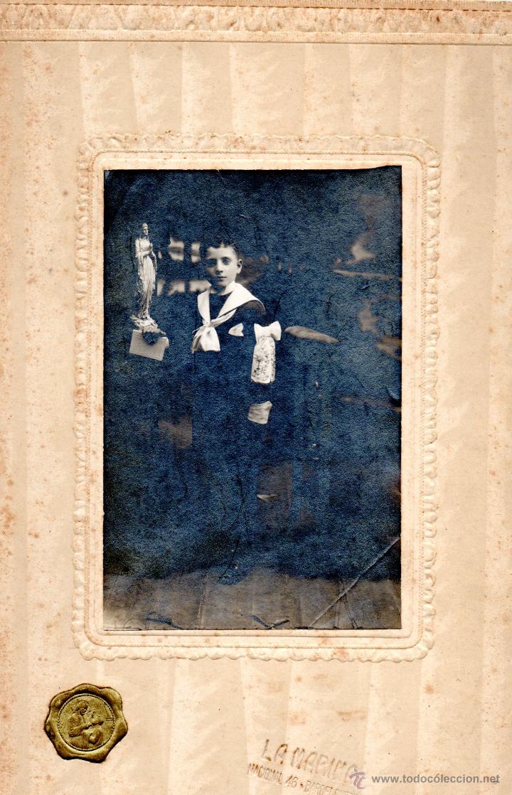 Fotograf&iacute;a antigua: PRIMERA COMUNION    1900/1920 - Foto 1