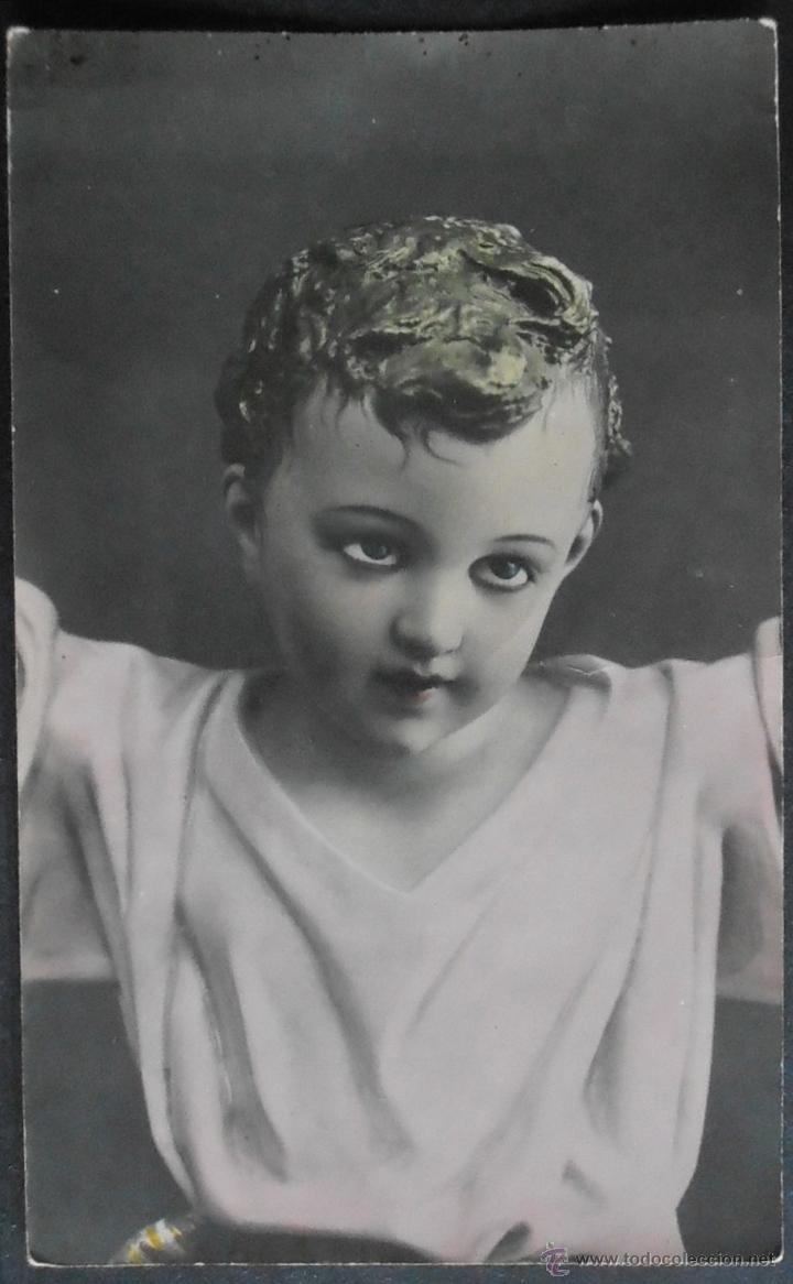 Fotograf&iacute;a antigua: (5401)FOTOGRAFIA 14X9 CM APROX,IMAGEN NI&Ntilde;O JESUS,CONSERVACION,VER FOTOS