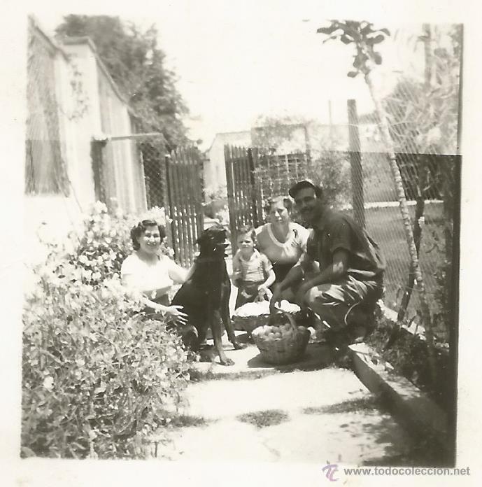 Fotografia antiga: *** Q356 - FOTOGRAFIA - GRUPO FAMILIAR CON SU PERRITO