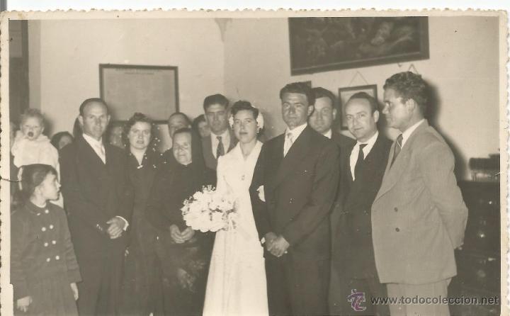 Photographie ancienne: ** K629 - FOTOGRAFIA - PAREJA DE NOVIOS CON SUS FAMILIARES - RF. G30