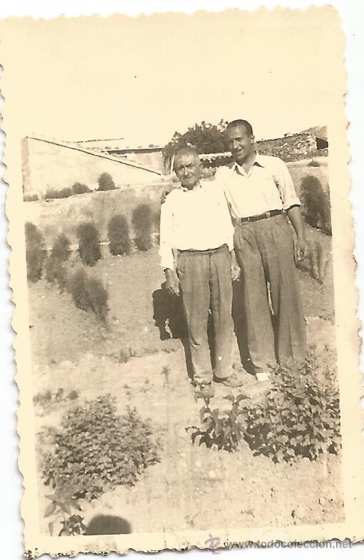 Photographie ancienne: *** L315 - FOTOGRAFIA PEQUE&Ntilde;O FORMATO - DOS SE&Ntilde;ORES- 6,5 X 4