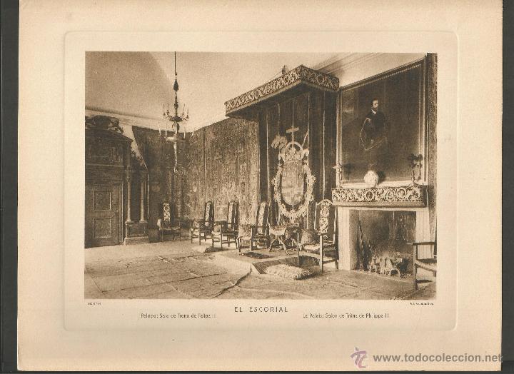 Fotografia antiga: EL ESCORIAL - HUECOGRABADO FOTOGRAFIA WUNDERLICH - MEDIDAS 22X 28 CM