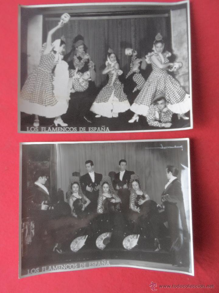 Fotograf&iacute;a antigua: foto firmada antigua flamenco lote 2 fotos gran tama&ntilde;o bailarines j van buggenhaut bruxelles