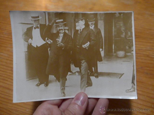 Fotograf&iacute;a antigua: Antigua fotografia original de prensa de Francia, finales s.XIX o principios s.XX