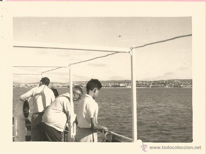 Alte Fotografie: ** B723 - FOTOGRAFIA - PAISAJE DESDE UN BARCO