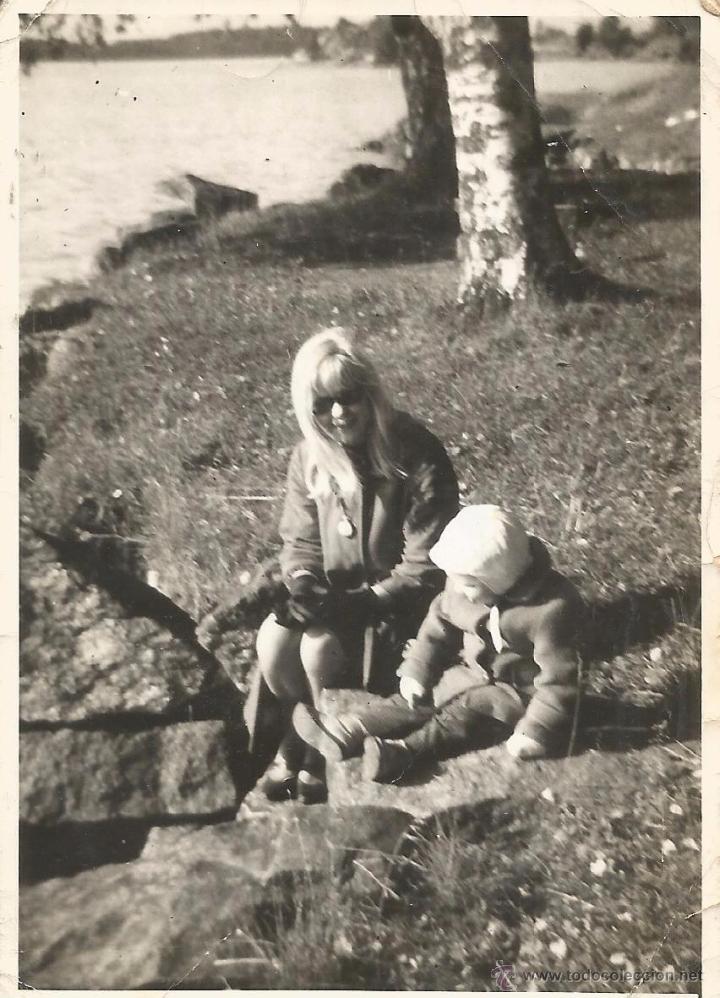 Fotografia antiga: *** B605 - FOTOGRAFIA - SE&Ntilde;ORA Y NI&Ntilde;ITO