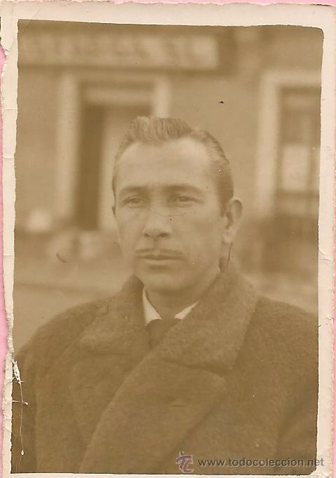 Fotografia antiga: *** FA504 - FOTOGRAFIA PEQUE&Ntilde;O FORMATO - ELEGANTE SE&Ntilde;OR - 6 X 4 CM.