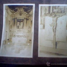 Fotografía antigua: ALCALATEN 1927 CRISTO CALVARIO CASTELLON ALCORA FOTOGRAFIA ORIGINALES