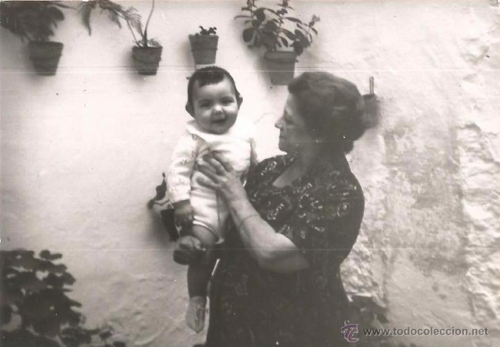Antique Photography: *** M552 - FOTOGRAFIA - SE&Ntilde;ORA CON NI&Ntilde;ITO EN BRAZOS