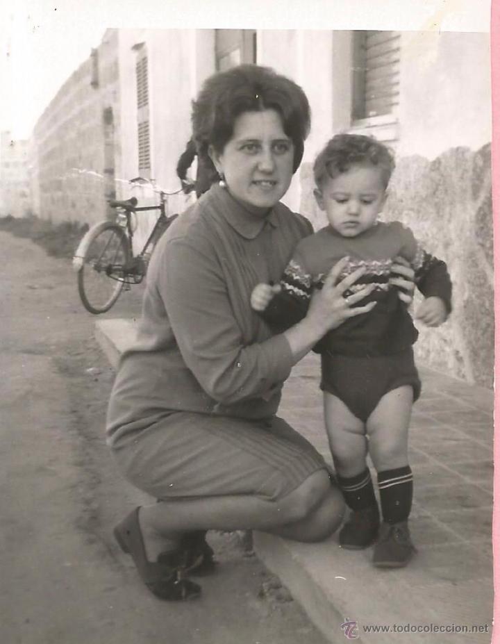 Antique Photography: *** M186 - FOTOGRAFIA - SE&Ntilde;ORA CON UN NI&Ntilde;ITO