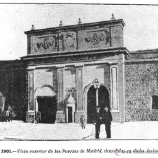 Fotografía antigua: CARTAGENA- PUERTAS DE MADRID- 1901- DEMOLIDAS EN 1901- FOTOS SINGULARES-