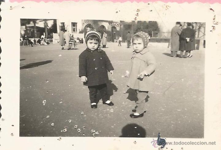 Antique Photography: ** M619 - FOTOGRAFIA PEQUE&Ntilde;O FORMATO - DOS PRECIOSAS NI&Ntilde;ITAS - 7,5 X 5 CM.