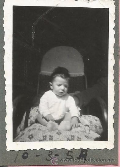 Alte Fotografie: ** M646 - FOTOGRAFIA - PRECIOSO NI&Ntilde;ITO - 6 X 4,5 CM. - 1954