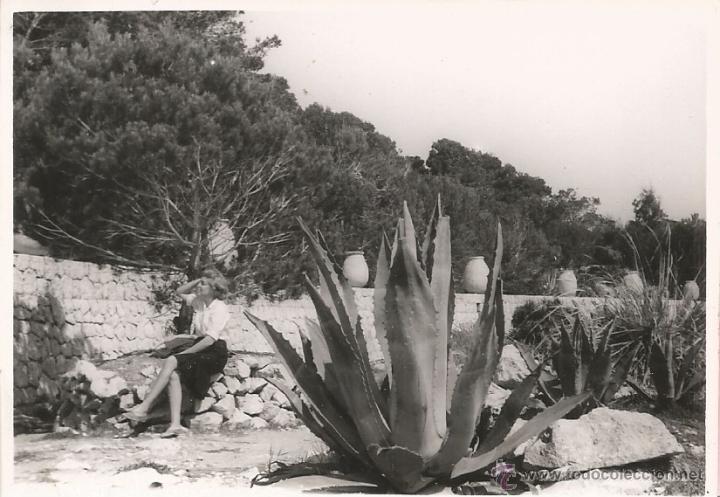 Alte Fotografie: ** M745 - FOTOGRAFIA - SE&Ntilde;ORA EN BONITO PAISAJE