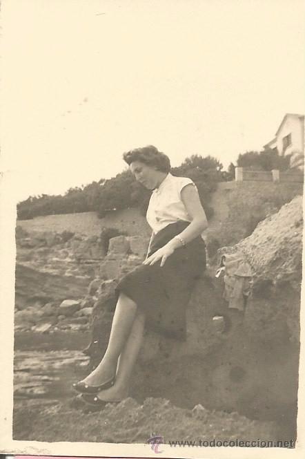 Alte Fotografie: ** M660 - FOTOGRAFIA - SE&Ntilde;ORA EN EL CAMPO