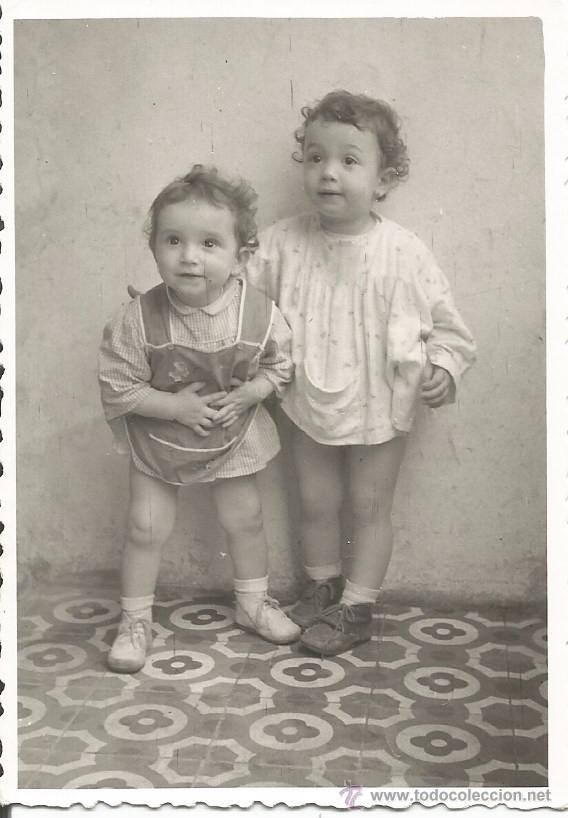 Alte Fotografie: ** R418 - FOTOGRAFIA - DOS BONITAS NI&Ntilde;ITAS - RF. 1508