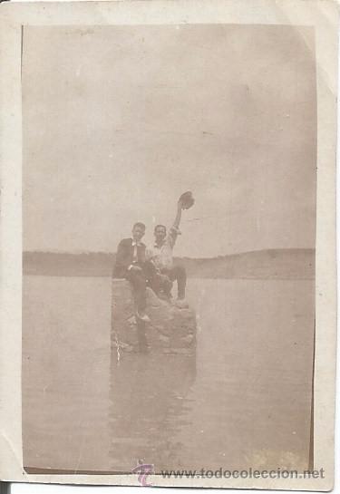 Antique Photography: ** FP06 - FOTOGRAFIA PEQUE&Ntilde;O FORMATO - DOS AMIGOS - 7 X 4,5 CM. ++