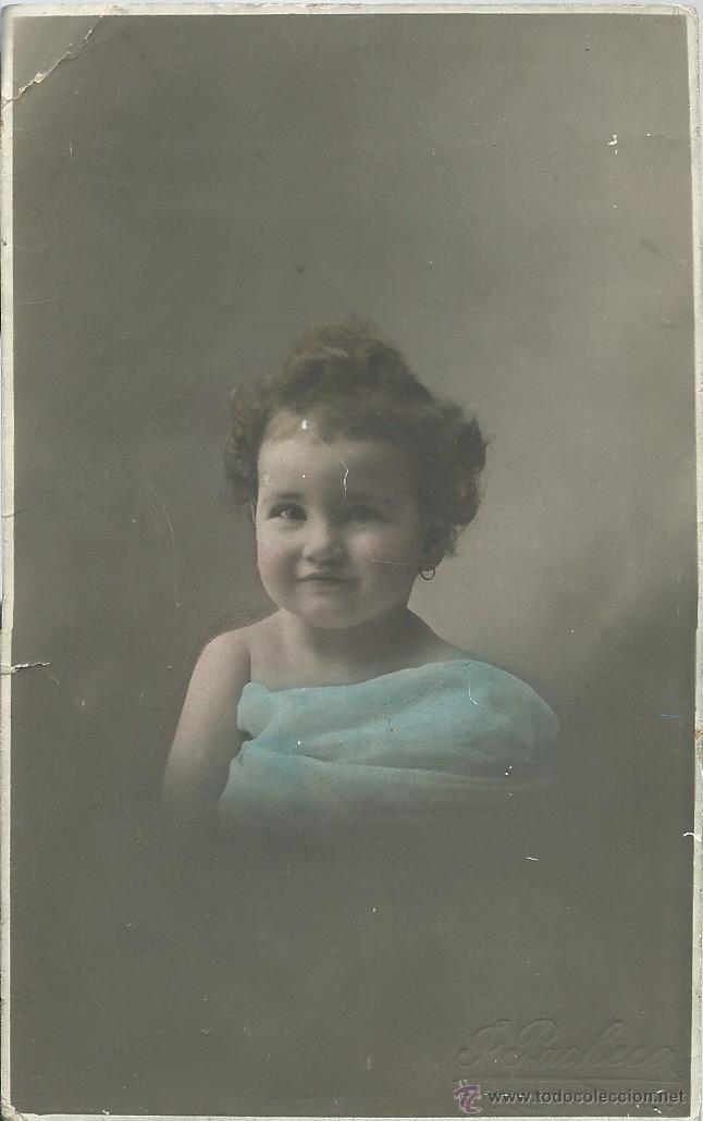 Fotografia antiga: FOTO POSTAL ANTIGUA DE UNA NI&Ntilde;A