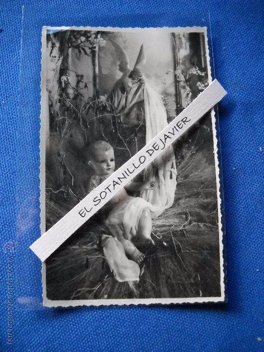 Fotograf&iacute;a antigua: FOTOGRAFIA DEL NI&Ntilde;O JESUS EN EL PESEBRE - 9X14 CM