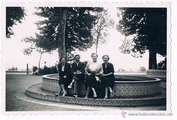 Fotograf&iacute;a antigua: SEGORBE. GLORIETA. A&Ntilde;O 1954 - Foto 1