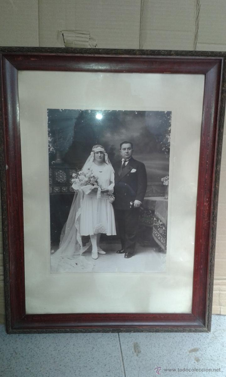 Fotograf&iacute;a antigua: Fotograf&iacute;a boda con marco - Foto 1