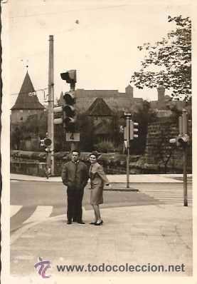 Alte Fotografie: ** A442 - FOTOGRAFIA - PAREJA EN BONITO PAISAJE