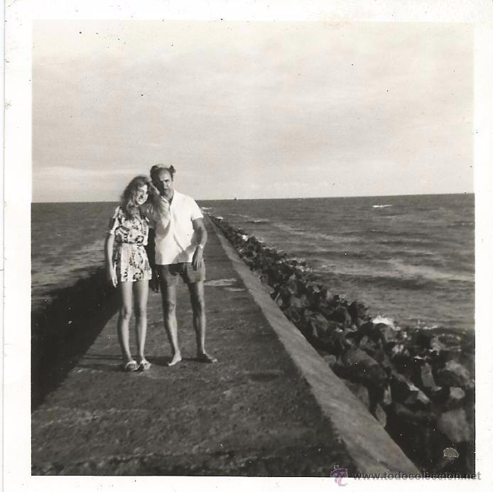 Antique Photography: ** H92 - FOTOGRAFIA - PAREJA JUNTO AL MAR