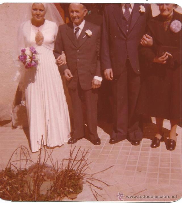 Alte Fotografie: ** H612 - FOTOGRAFIA - PAREJA DE NOVIOS CON FAMILIARES