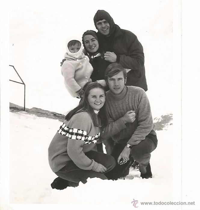 Alte Fotografie: ** H388 - FOTOGRAFIA - GRUPO DE AMIGOS EN LA NIEVE