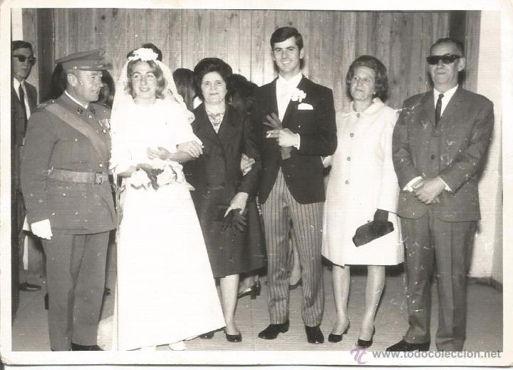 Alte Fotografie: :::: PN208 - FOTOGRAFIA - PAREJA DE NOVIOS CON SUS FAMILIARES