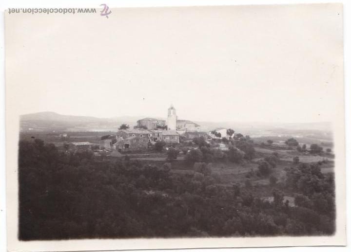 Photographie ancienne: F-1446. FOTOGRAFIA VISTA PUEBLO DE BRUNYOLA.