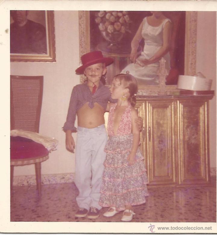 Fotografia antiga: ** V455 - FOTOGRAFIA - DOS NI&Ntilde;ITOS DISFRAZADOS