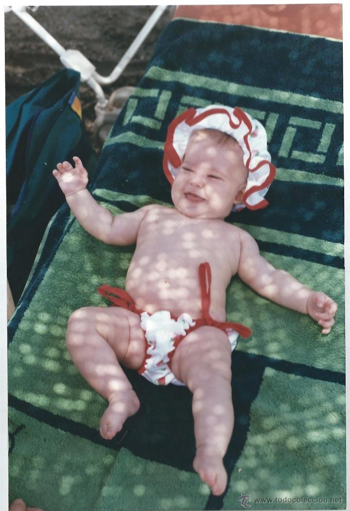 Alte Fotografie: 2 EXTRAORDINARIAS FOTOGRAFIAS ANTIGUAS - UNA NI&Ntilde;A -  DE AGOSTO 1990
