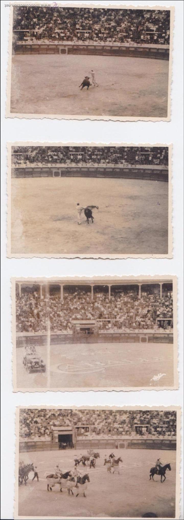 Photographie ancienne: F- 1726. SERIE DE 5 FOTOGRAFIAS ORIGINALES DE LA ANTIGUA PLAZA DE TOROS DE CADIZ.