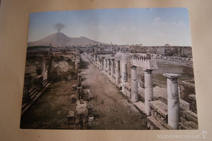 Fotograf&iacute;a antigua: FOTOGRAFIA POMPEYA ITALIA VESUVIO AL FONDO PZ NUMERO 1870