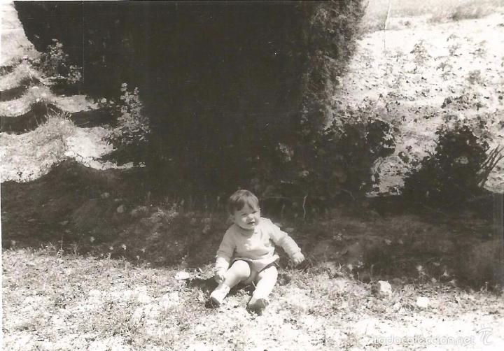 Fotografia antica: ** T49 - FOTOGRAFIA - NI&Ntilde;ITA SENTADA EN EL CAMPO - RF. 070516