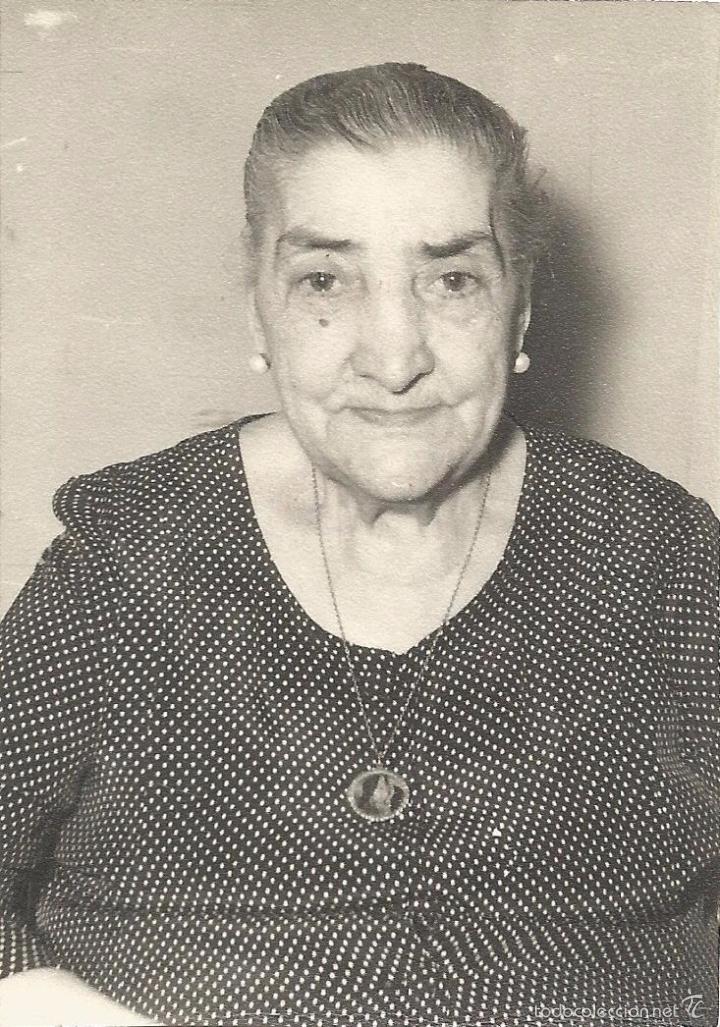 Alte Fotografie: ** T733 - FOTOGRAFIA - ANCIANA SE&Ntilde;ORA
