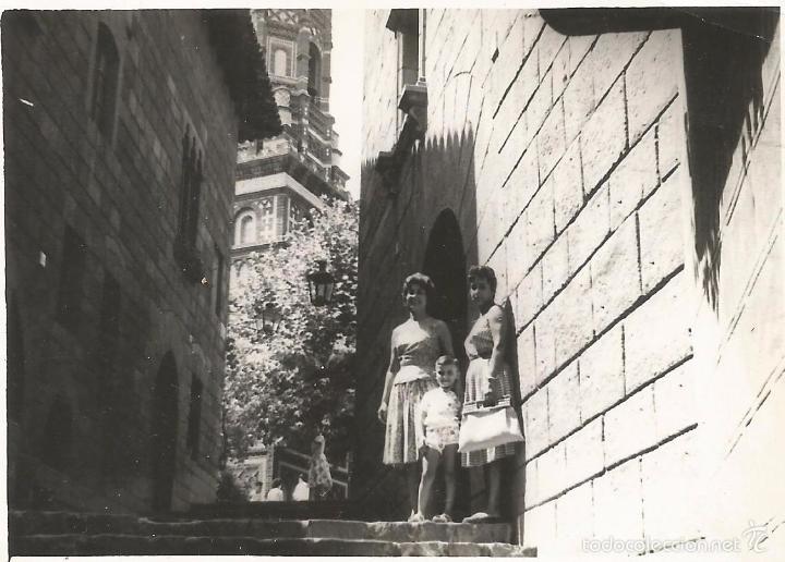 Alte Fotografie: ** T631 - FOTOGRAFIA - DOS AMIGAS CON UN NI&Ntilde;O